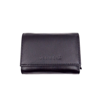 Portafogli  con Card Holder in Pelle Nero