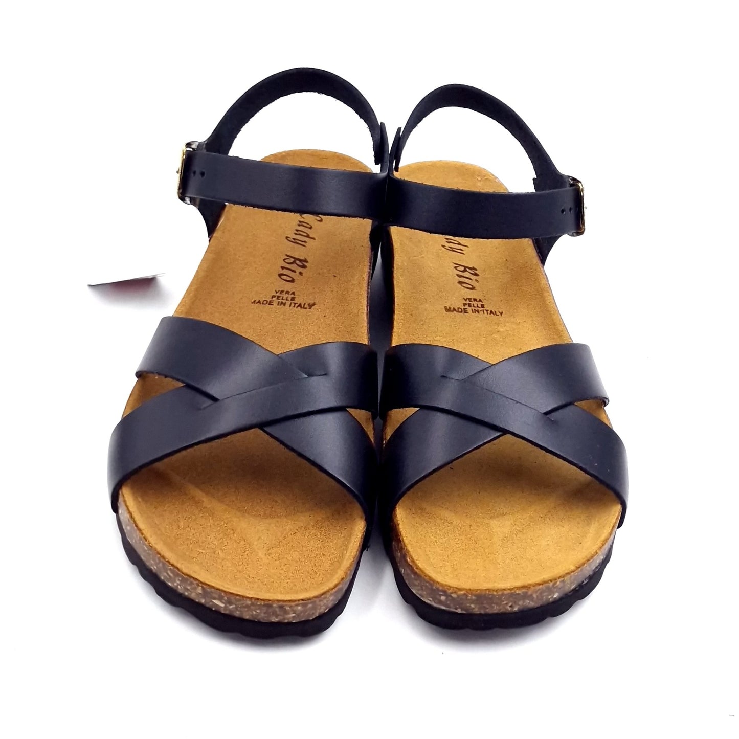 Sandalo Donna Morbicomoda Incrocio Nero