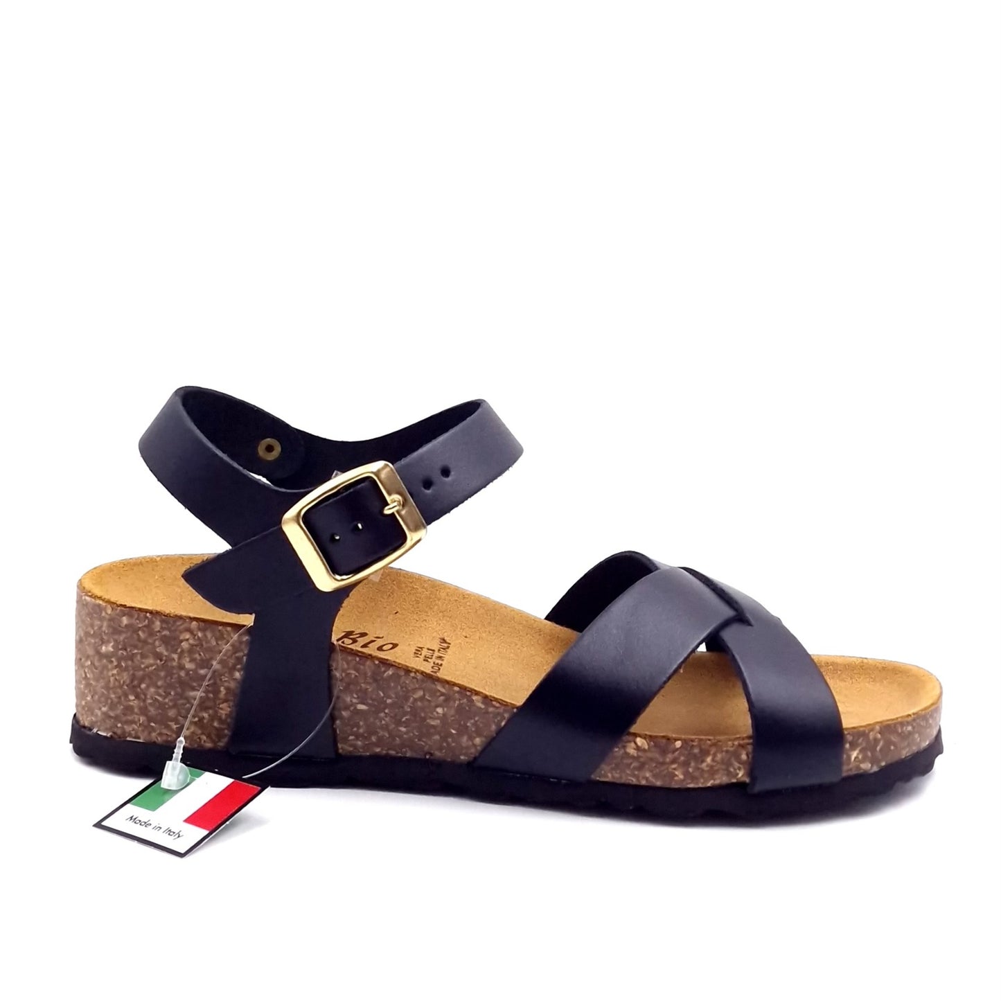 Sandalo Donna Morbicomoda Incrocio Nero
