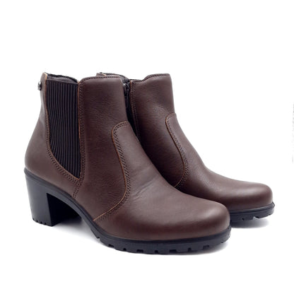 Stivaletto Donna Enval in Pelle Cioccolato