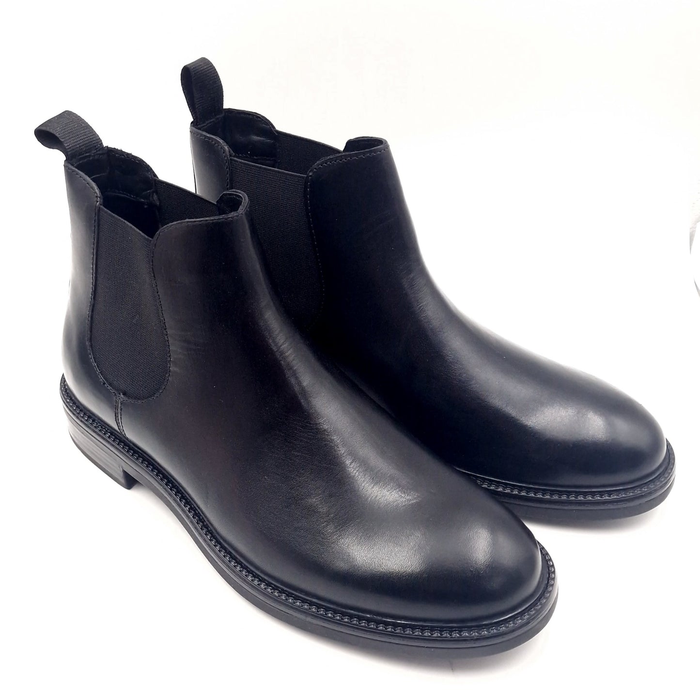 Stivaletto Beatles Uomo Studio Mode in Pelle Nero