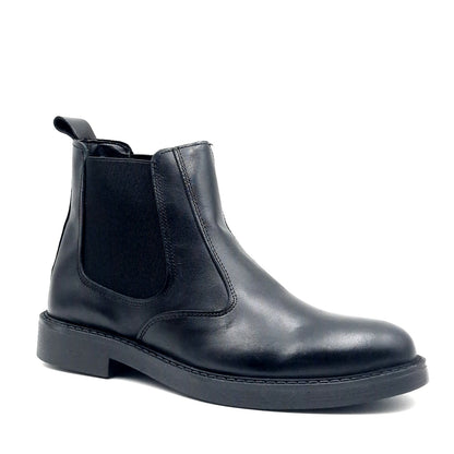 Stivaletto Beatles Uomo in Pelle Nero