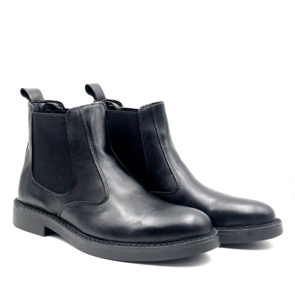 Stivaletto Beatles Uomo in Pelle Nero