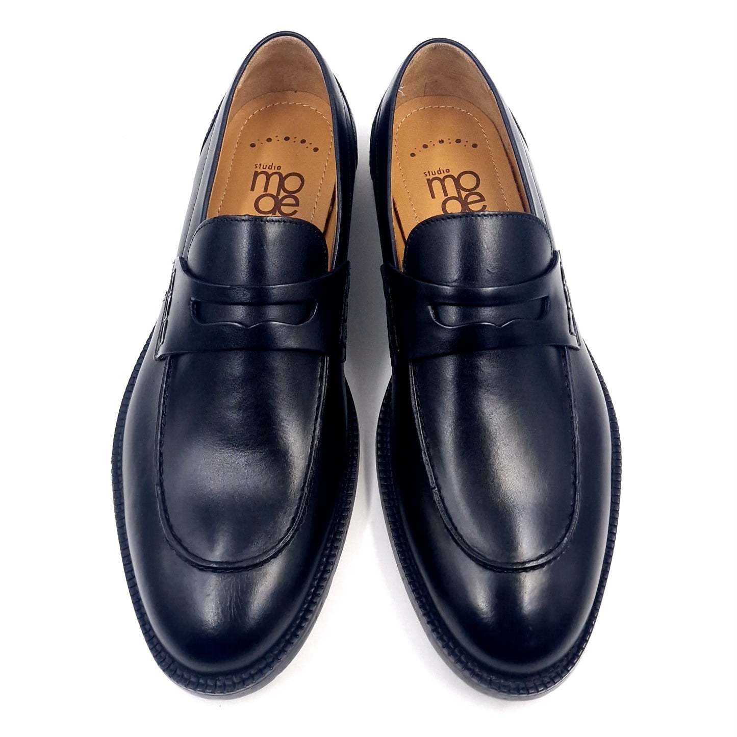 Mocassino Uomo Studio Mode in Pelle Nero