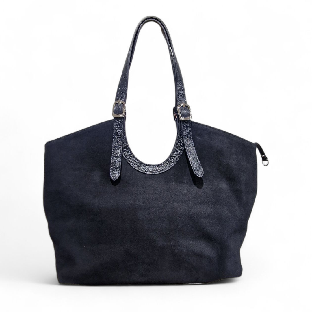 Borsa a Spalla in Pelle Scamosciata Maddy