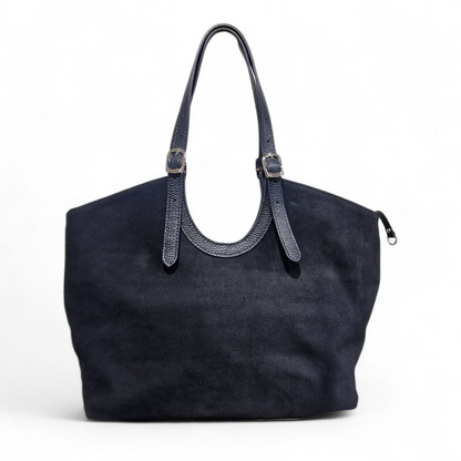 Borsa a Spalla in Pelle Scamosciata Maddy