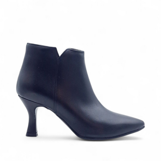 Stivaletto Donna Tacco 70 in Pelle Nero