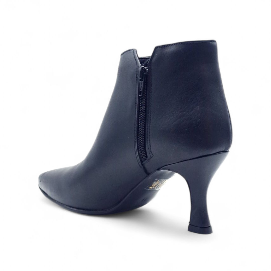 Stivaletto Donna Tacco 70 in Pelle Nero