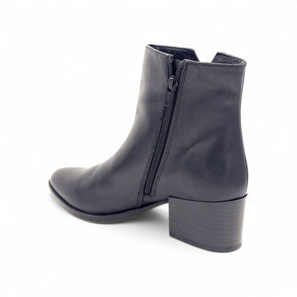 Stivaletto Donna Tacco in Pelle Nero