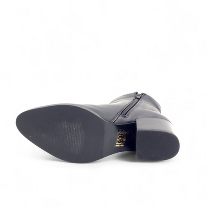 Stivaletto Donna Tacco in Pelle Nero
