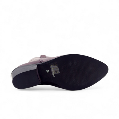 Stivale Donna Texano in Pelle Bordò