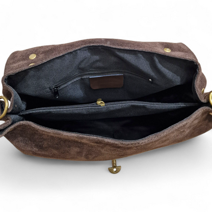 Borsa in Pelle Scamosciata Sara