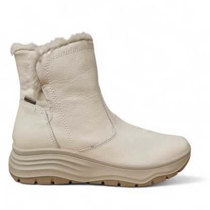 Stivaletto Donna Enval imbottito in Pelle Avorio