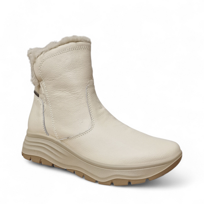 Stivaletto Donna Enval imbottito in Pelle Avorio