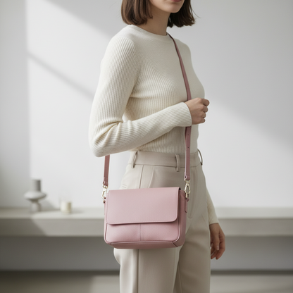 Borsa a tracolla Penelope in Pelle - Cartella con Tracolla regolabile