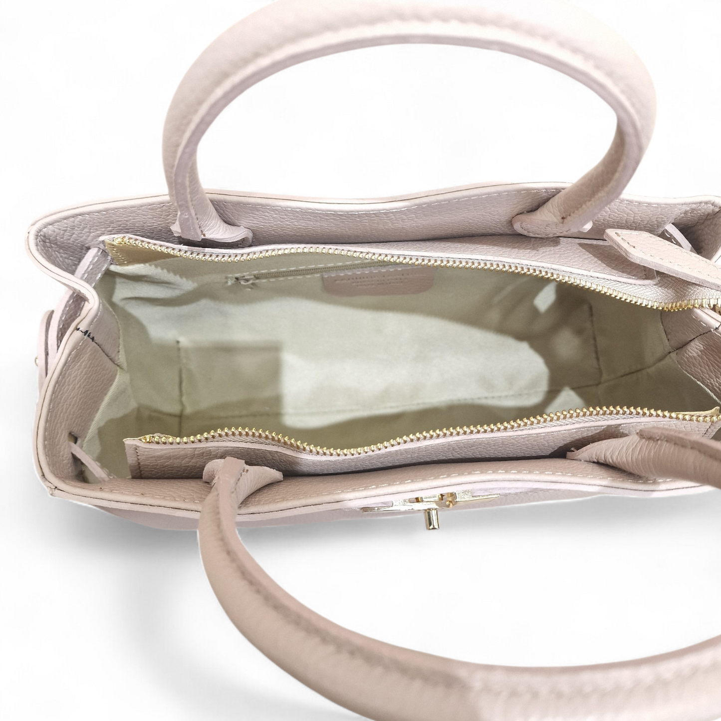 Borsa a Mano Grace in Pelle - Lady Bag con Chiusura Turn-Lock e Tracolla