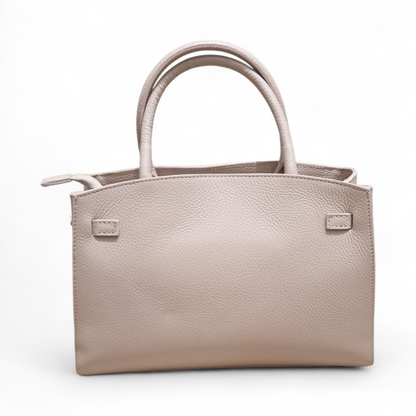 Borsa a Mano Grace in Pelle - Lady Bag con Chiusura Turn-Lock e Tracolla