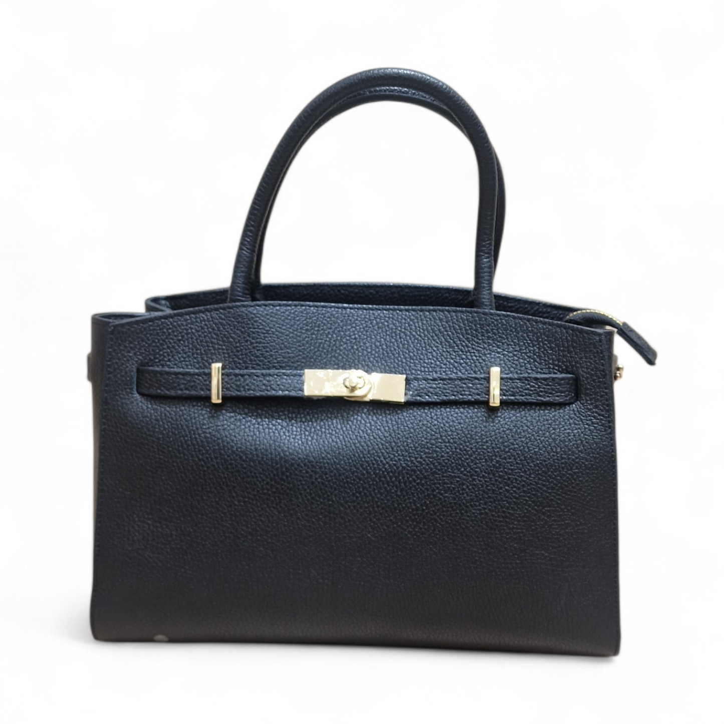 Borsa a Mano Grace in Pelle - Lady Bag con Chiusura Turn-Lock e Tracolla