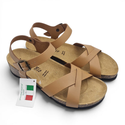 Sandalo Donna Morbicomoda Incrocio Biscotto