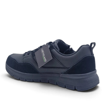 Sneakers uomo Grunland in Pelle Nero con zip
