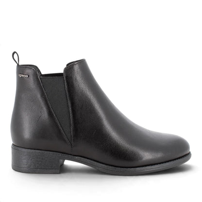 Stivaletto Donna Igi&co in Pelle Nero con elastici