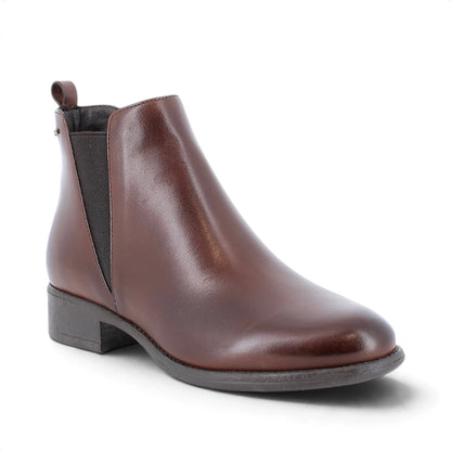 Stivaletto Donna Igi&co in Pelle Cuoio scuro spazzolato con elastici