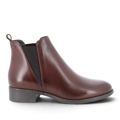 Stivaletto Donna Igi&co in Pelle Cuoio scuro spazzolato con elastici