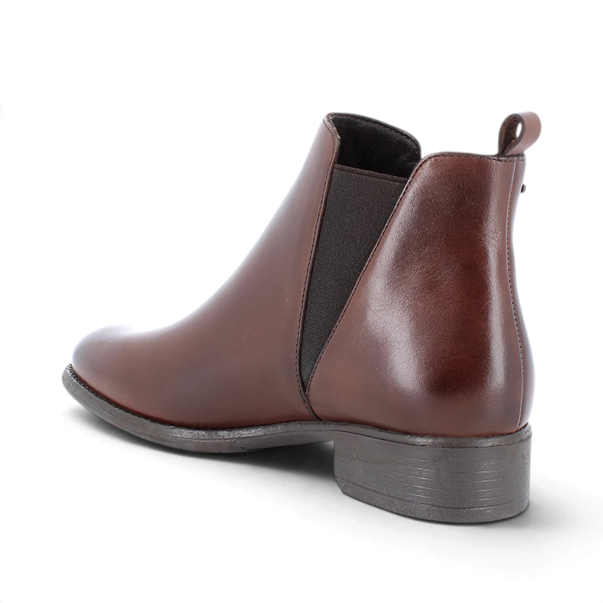 Stivaletto Donna Igi&co in Pelle Cuoio scuro spazzolato con elastici