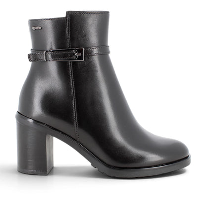 Stivaletto donna Igi&co in Pelle Nero con Tacco