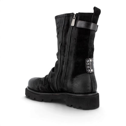 Mezzo Stivale Donna Igi&Co in Pelle scamosciata Nero con Fibbietta
