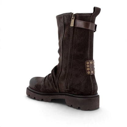 Mezzo Stivale Donna Igi&Co in Pelle scamosciata Marrone con Fibbietta