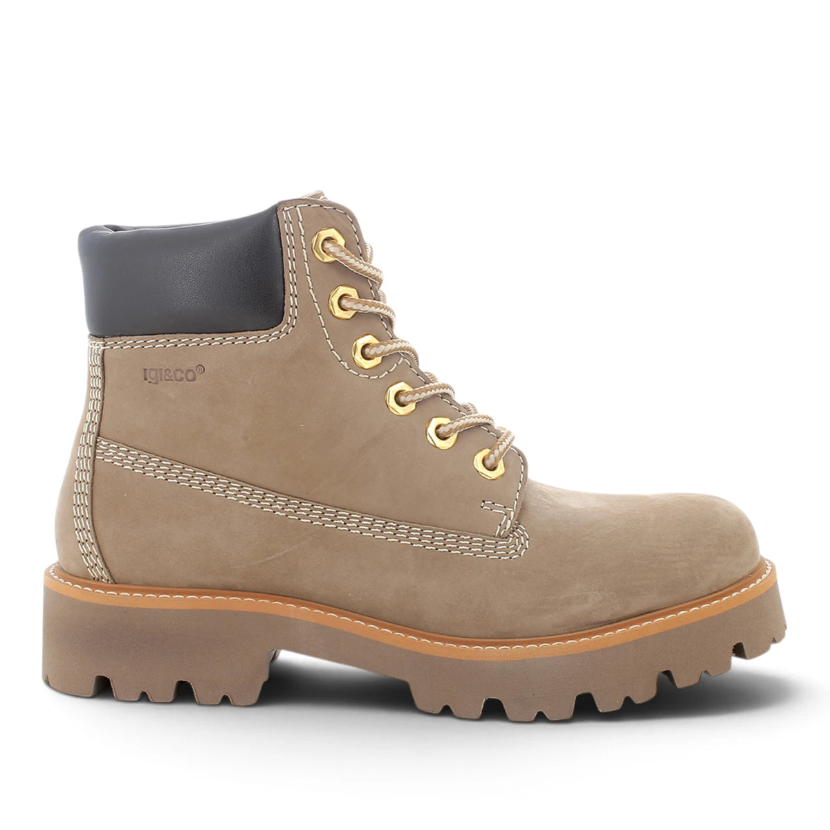 Anfibio Donna Igi&Co In Pelle Nabuk Fango