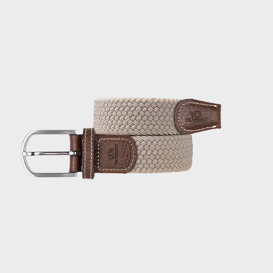 Cintura Intrecciata Elastica Beige Sabbia