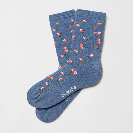 BeLiberty Blue - Calzini in Cotone 100% Biologico: Blu - Taglia - 36/40