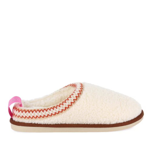 Pantofola Donna Grunland Peluche Panna