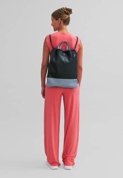 Zaino a sacca in pelle da donna DUDU Flamingo Pink
