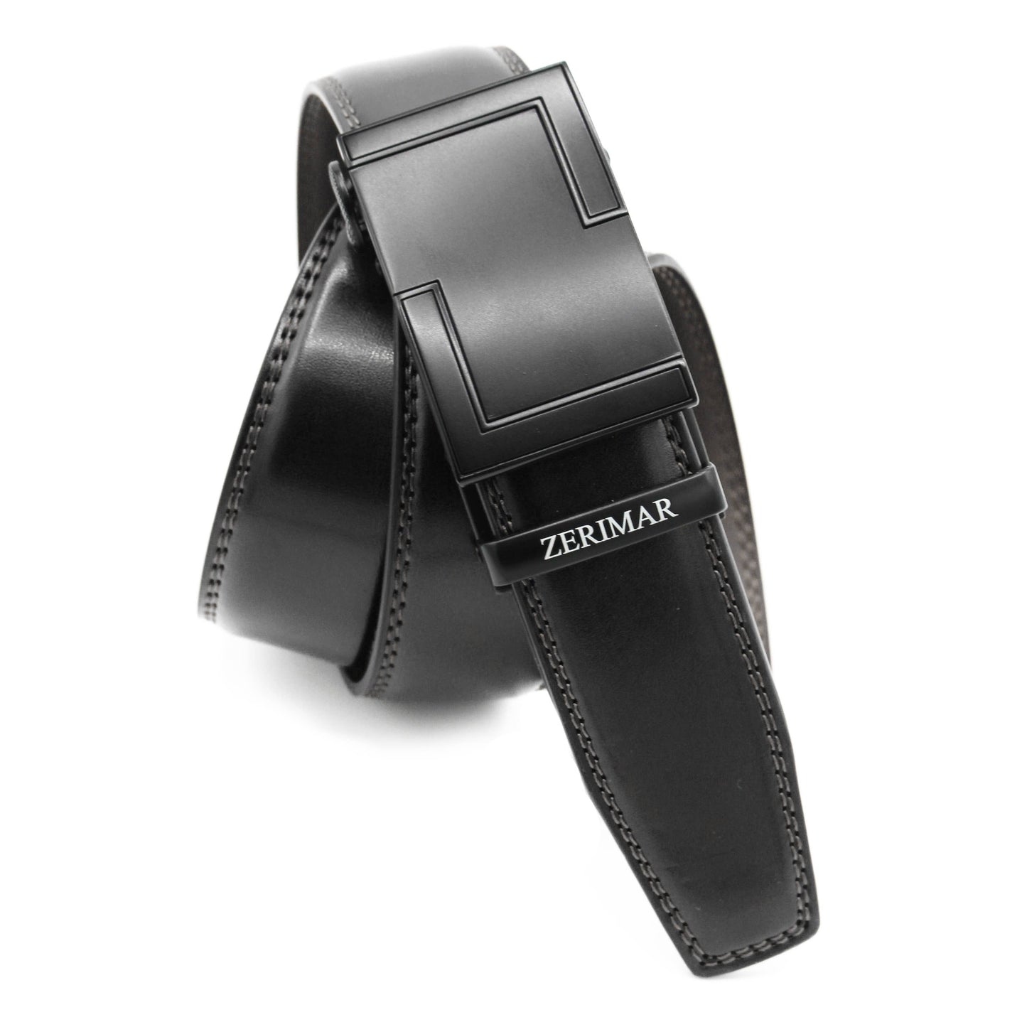 Cintura da uomo con fibbia automatica Cintura in pelle Larghezza 3,5 cm Zerimar