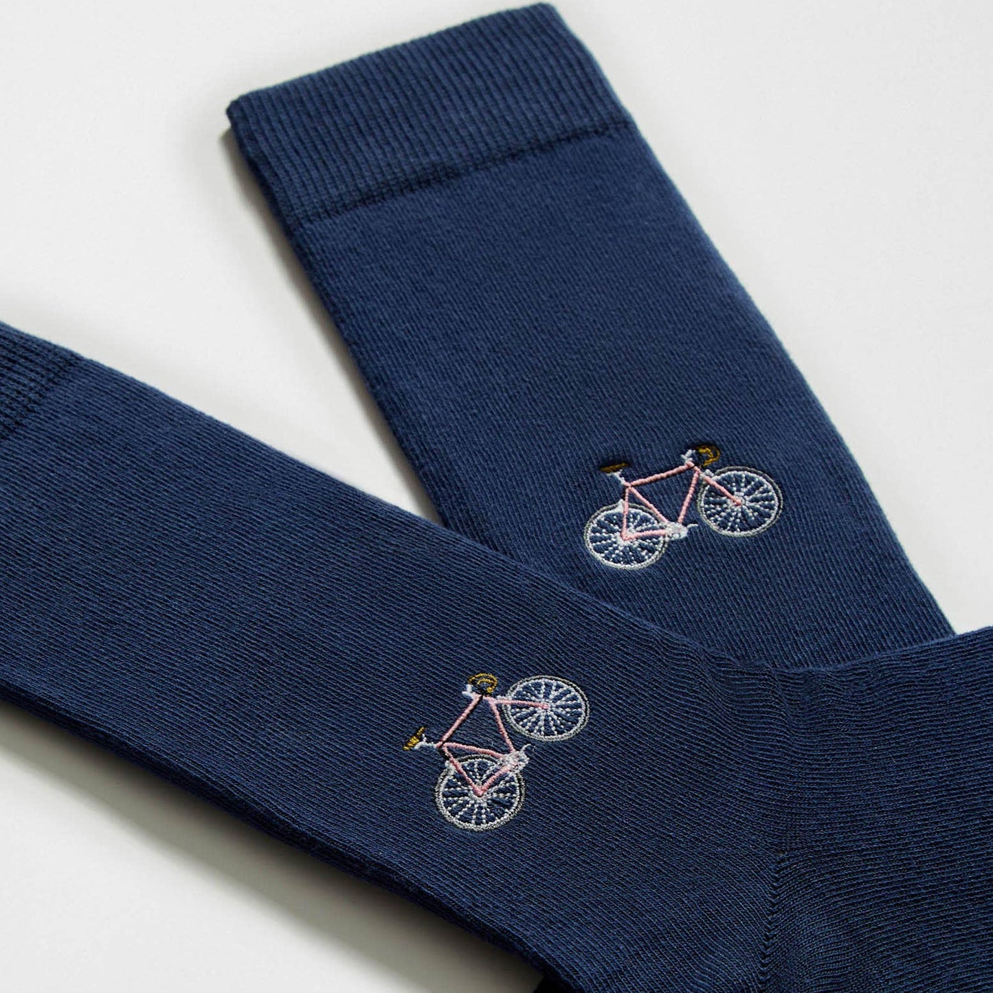BeBicycle Ricamato - Calzini in Cotone 100% Biologico: Taglia 36/40