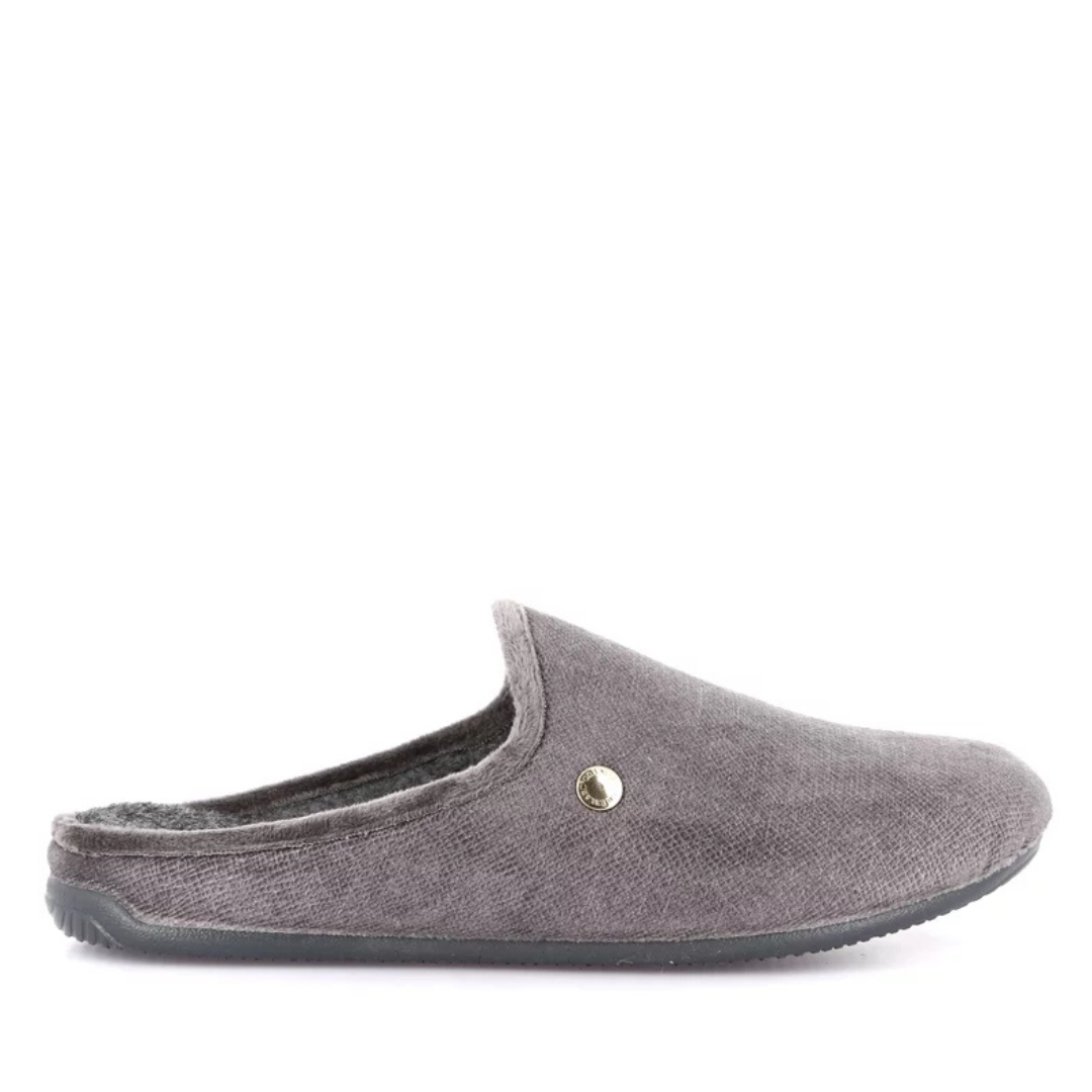 Pantofola Uomo Grunland in tessuto Grigio