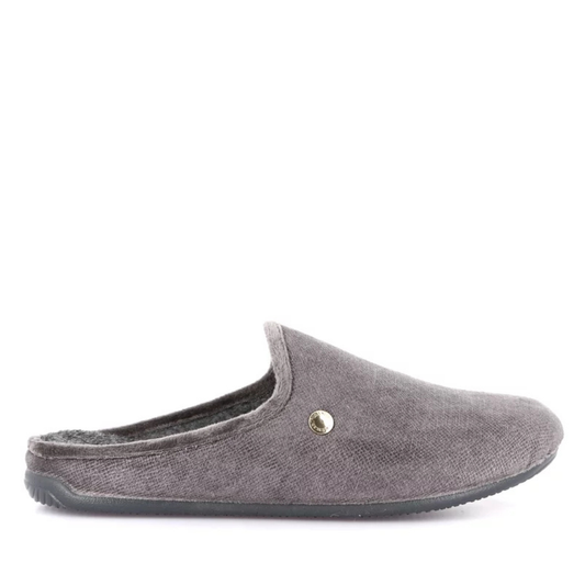 Pantofola Uomo Grunland in tessuto Grigio