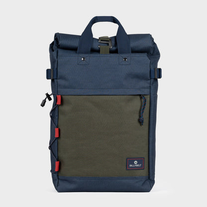 Zaino avvolgibile Adventurer in 100% poliestere riciclato - Navy e kaki