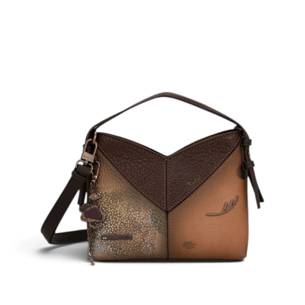 Borsa Donna Anekke Voyage in Ecopelle Manico Corto e Tracolla