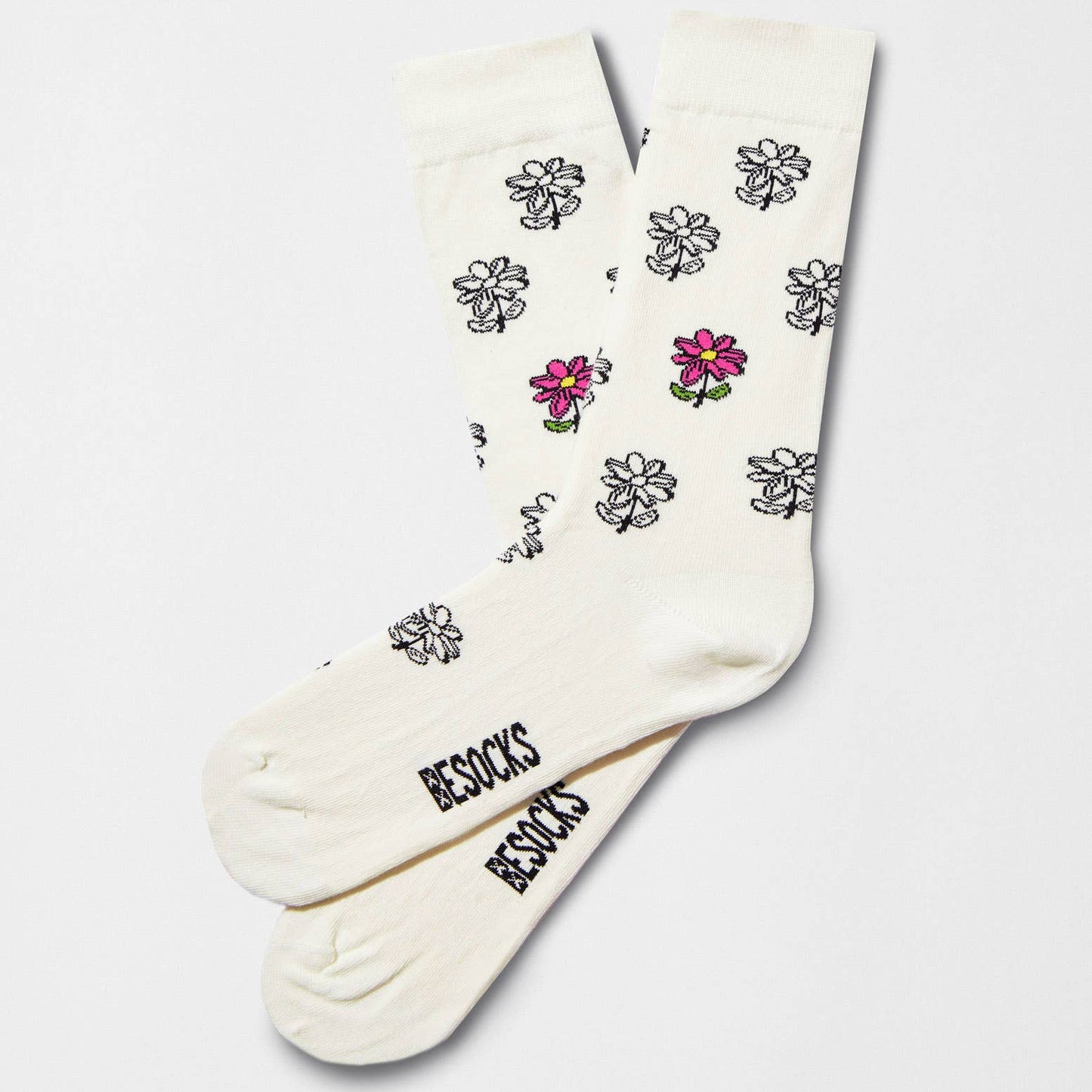 Calzini BeFlower - Calzini in Cotone 100% Biologico: Beige - Taglia 36/40