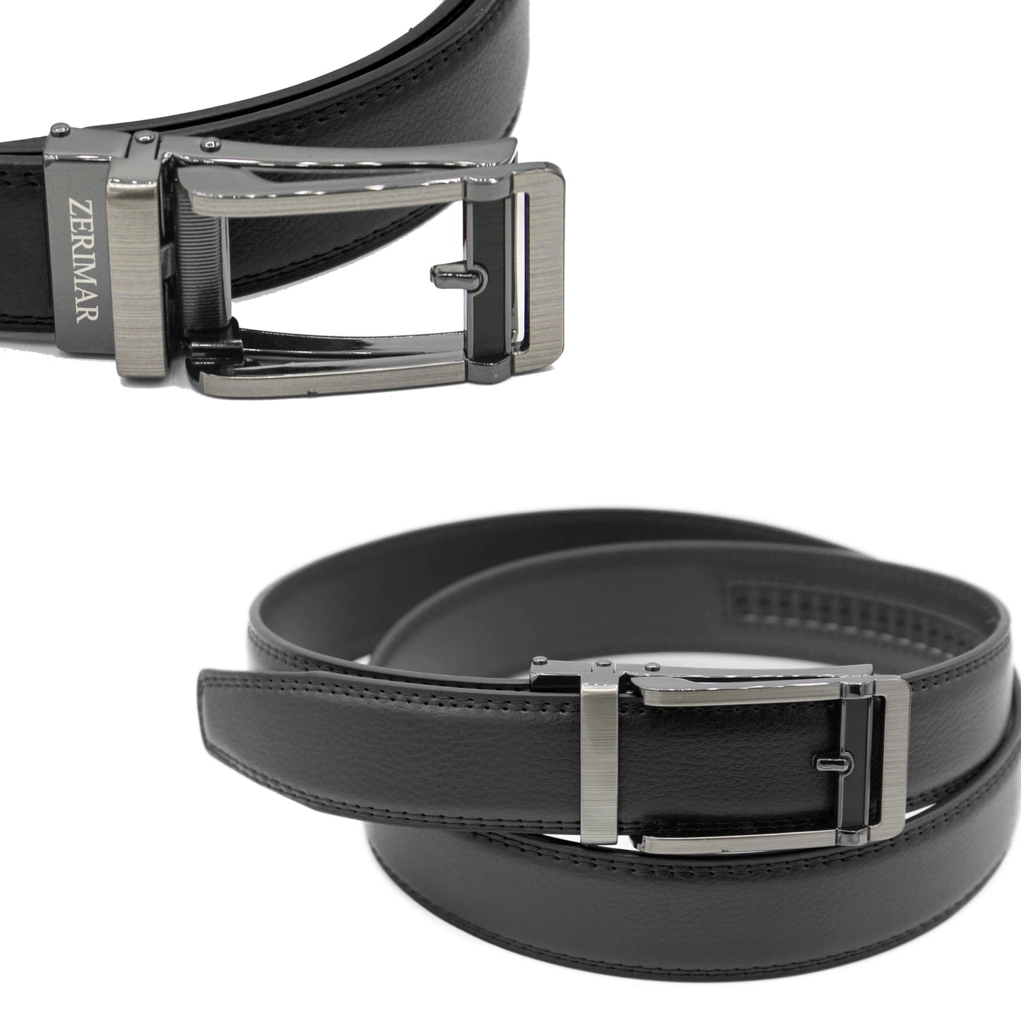Cintura in pelle premium Zerimar con fibbia automatica elegante da 30 mm