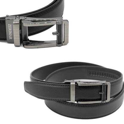 Cintura in pelle premium Zerimar con fibbia automatica elegante da 30 mm