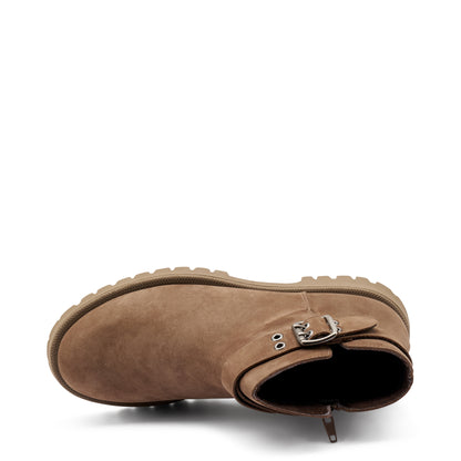 Stivaletto Donna FRAU in Pelle Nabuk Fango