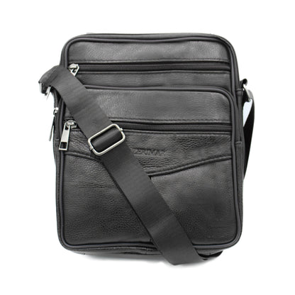 Borsa a tracolla da uomo in Pelle martellata