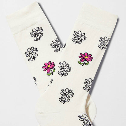 Calzini BeFlower - Calzini in Cotone 100% Biologico: Beige - Taglia 36/40