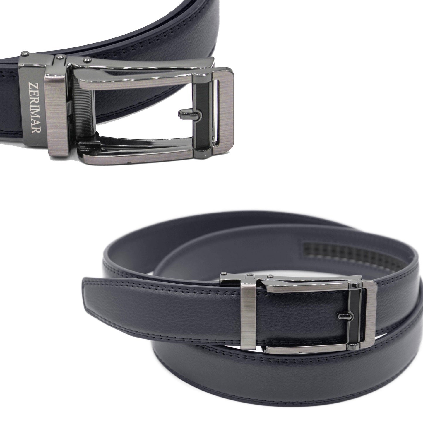 Cintura in pelle premium Zerimar con fibbia automatica elegante da 30 mm