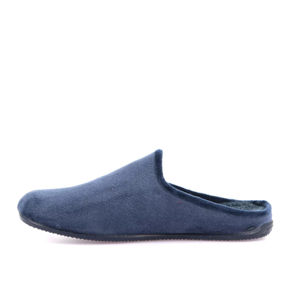Pantofola Uomo Grunland in tessuto Blu